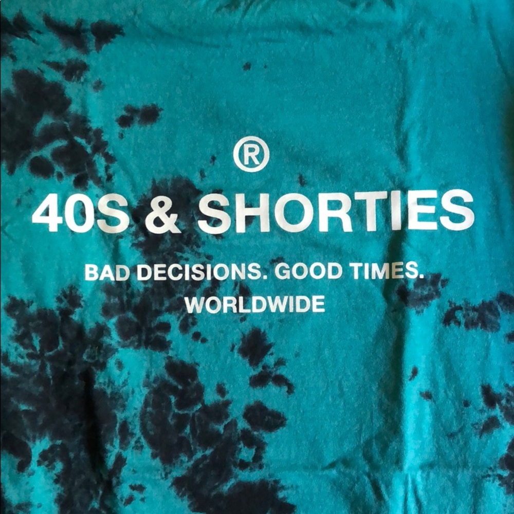 Black/Blue tie dye shirt